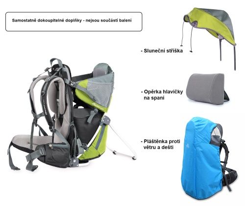 Turistický nosič Corazon DACONY zelený